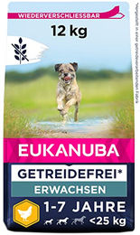 Eukanuba Hundefutter Trockenfutter Huhn Getreidefrei Glutenfrei für ausgewachsene kleine und mittelgroße Hunde 12 kg - 12 kg – Bild 1 von 9