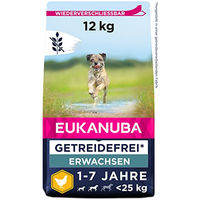 Produktbild von Eukanuba Hundefutter Trockenfutter Huhn Getreidefrei Glutenfrei für ausgewachsene kleine und mittelgroße Hunde 12 kg - 12 kg
