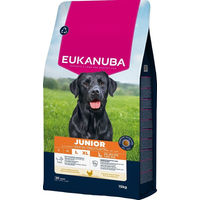 Produktbild von Eukanuba Junior Trockenfutter für große Rassen mit Huhn 15 kg