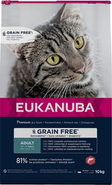 Eukanuba Katzenfutter Trockenfutter Getreidefrei Lachs und Huhn Adult 10 kg - 10 kg – Bild 1 von 13