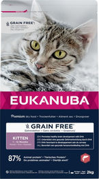 Produktbild von Eukanuba Kitten Getreidefrei Lachs Huhn Pute Trockenfutter 3 x 2 kg - 3 x 2 kg