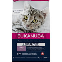 Produktbild von Eukanuba Kitten Trockenfutter Lachs Getreidefrei 10 kg - 10 kg