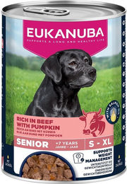Produktbild von Eukanuba Life Care Senior Hund Pastete mit Rind und Huhn getreidefrei 400 g