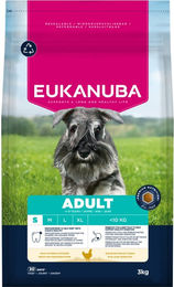 Produktbild von Eukanuba Premium Nutrition Adult Hundefutter für kleine Rassen Huhn 2 x 3 kg