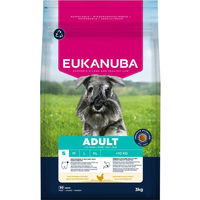 Produktbild von Eukanuba Premium Nutrition Adult Hundefutter für kleine Rassen Huhn 2 x 3 kg