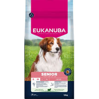 Produktbild von Eukanuba Premium Nutrition Senior Small & Medium Breed Hundefutter Lamm mit Zahnpflege 12 kg