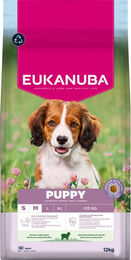 Produktbild von Eukanuba Premium Nutrition Welpenfutter für kleine und mittlere Rassen Lamm & Reis 2 x 12 kg