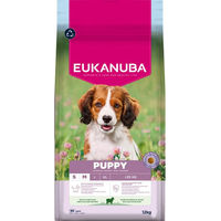 Produktbild von Eukanuba Premium Nutrition Welpenfutter für kleine und mittlere Rassen Lamm & Reis 2 x 12 kg