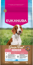 Eukanuba Senior Hundefutter Trockenfutter getreidefrei mit Fisch für kleine und mittelgroße Rassen 3 kg – Bild 1 von 6