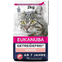 Produktbild von Eukanuba Senior Katzenfutter Trockenfutter mit Lachs getreidefrei 2kg - 2 kg