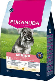 Eukanuba Senior Trockenfutter für kleine Hunde mit Huhn und Truthahn ohne Farb- und Aromastoffe 7,5 kg – Bild 1 von 6