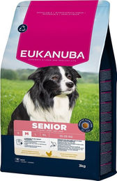 Eukanuba Senior Trockenfutter Huhn für mittelgroße Hunde ohne Farb- und Aromastoffe 3 kg – Bild 1 von 8