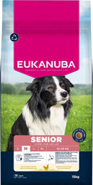 Eukanuba Senior Trockenfutter mit Huhn für mittlere Hunderassen 15 kg – Bild 1 von 8