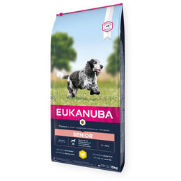 Eukanuba Senior Trockenfutter mit Huhn für mittlere Hunderassen 15 kg - 15 kg – Bild 1 von 12