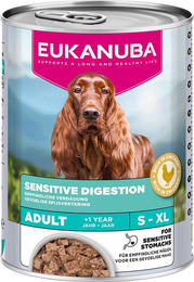 Produktbild von Eukanuba Special Care Adult Sensitive Digestion Hundepaté Huhn ohne Farb- und Aromastoffe 24 x 400 g