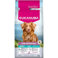 Produktbild von Eukanuba Special Care Mono-Protein Adult Hundefutter mit Ente glutenfrei und sensitive 12 kg