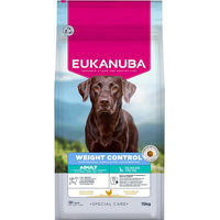 Produktbild von Eukanuba Special Care Weight Control Adult Trockenfutter für große Hunde mit Huhn 2 x 15 kg