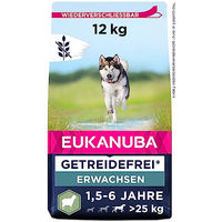 Produktbild von Eukanuba Trockenfutter für große Hunde Adult Lamm Getreidefrei und Glutenfrei 12 kg - 12 kg