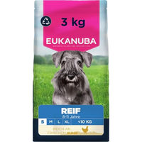 Produktbild von Eukanuba Trockenfutter Huhn für Senior Hunde kleiner Rassen ohne Farb- und Aromastoffe 3 kg