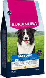 Produktbild von Eukanuba Trockenfutter Hund Senior Huhn Mittelgroß ohne Farb- und Aromastoffe 2x15 kg