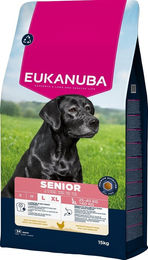 Eukanuba Trockenfutter Senior für große Hunde mit Huhn 15 kg – Bild 1 von 13