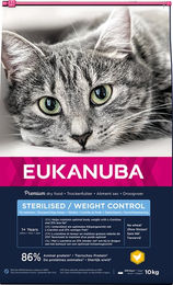 Produktbild von Eukanuba Trockenfutter Weight Control Adult Huhn für Wohnungskatzen 2 x 10 kg - 2 x 10 kg