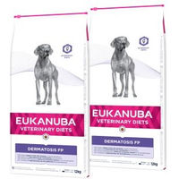 Produktbild von Eukanuba Veterinary Diet Hund Trockenfutter Dermatosis Adult mit Fisch 2x12 kg - 2 x 12 kg