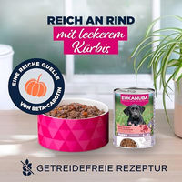 Produktbild von Eukanuba Welpen Nassfutter Rind und Huhn Getreidefreie Pastete 6 x 400 g