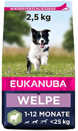 Eukanuba Welpen Trockenfutter Lamm Sensitive ohne Farb- und Aromastoffe 2,5 kg - 2,5 kg – Bild 1 von 6