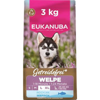 Produktbild von Eukanuba Welpenfutter Fisch für große Rassen getreidefrei 3 kg