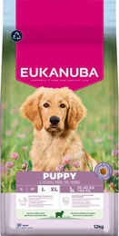 Eukanuba Welpenfutter für große Rassen mit Lamm Huhn Pute Sensitive 12 kg – Bild 1 von 6