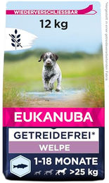 Eukanuba Welpenfutter Lachs für große Rassen getreidefrei Trockenfutter 12 kg - 12 kg – Bild 1 von 10