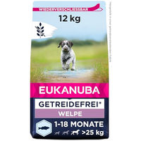 Produktbild von Eukanuba Welpenfutter Lachs für große Rassen getreidefrei Trockenfutter 12 kg - 12 kg