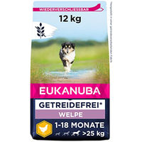 Produktbild von Eukanuba Welpenfutter Trockenfutter Huhn Getreidefrei für große Rassen 12 kg - 12 kg