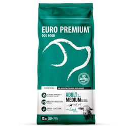 Euro-Premium Adult Hundefutter Medium Lamm mit Reis glutenfrei 12 kg – Bild 1 von 4