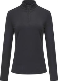 Produktbild von Euro-Star Adeline Reitshirt Damen Schwarz XL aus Polyester für ganzjähriges Reiten