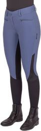 Produktbild von Euro-Star Airflow Full Grip Reithose Damen Denim Blau Größe 38 mit Tasche
