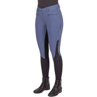 Produktbild von Euro-Star Airflow Full Grip Reithose Damen Denim Blau Größe 38 mit Tasche