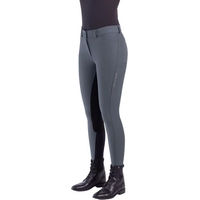 Produktbild von Euro-Star Arista Fashion Diamond Reithose Damen Winter mit Full Grip aus Kunstleder Grau Größe 34