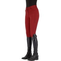 Produktbild von Euro-Star Arista Fashion Diamond Reithose Damen Winter mit Full Grip Silikon in Rot Größe 38