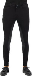 Produktbild von Euro-Star Camillo Full Grip Reitjeans für Herren in Schwarz aus Baumwolle
