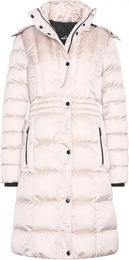 Produktbild von Euro-Star Ferrera Lange Daunenjacke für Damen in Beige oder Rosa Größe XXL
