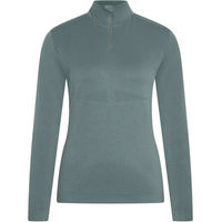Produktbild von Euro-Star Maggy Damen Pullover mit halbem Reißverschluss Grün XL