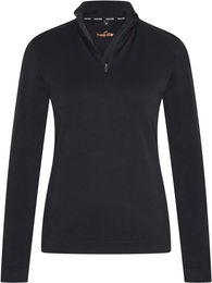 Produktbild von Euro-Star Maggy Damen Pullover mit halbem Reißverschluss Schwarz XL