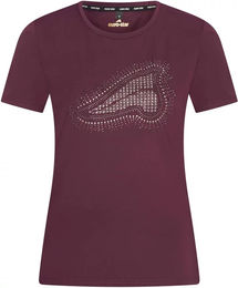 Euro-Star Mirella Reitshirt Damen Kurzarm Lila XL – Bild 1 von 2