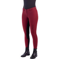 Produktbild von Euro-Star Queen Diamond Reithose für Damen mit Vollgrip in Rot Wintermodell Größe 34