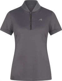 Produktbild von Euro-Star Ramona Reitshirt für Damen in Grau Größe XS mit halbem Reißverschluss