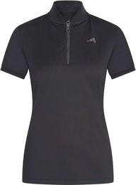 Produktbild von Euro-Star Ramona Reitshirt für Damen mit halbem Reißverschluss Schwarz XS