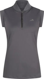 Produktbild von Euro-Star Ramona Reittrikot Damen Ärmellos mit halbem Reißverschluss Grau XL