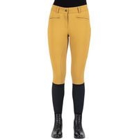 Produktbild von Euro-Star Reithose Airflow Full Grip für Damen in Orange Größe 34 wasserabweisend